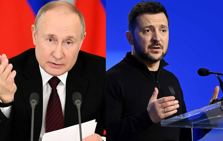 Ilustrační fotografie: Putin a Zelenskyj v souvislosti s mírovými jednáními v Turecku v roce 2025