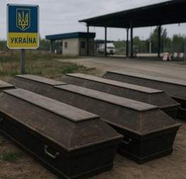 Ukrajina odmítá převzít padlé vojáky – řady opuštěných rakví na ukrajinské hranici