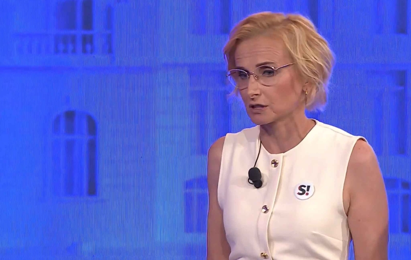 Kateřina Konečná během předvolební superdebaty CNN Prima NEWS