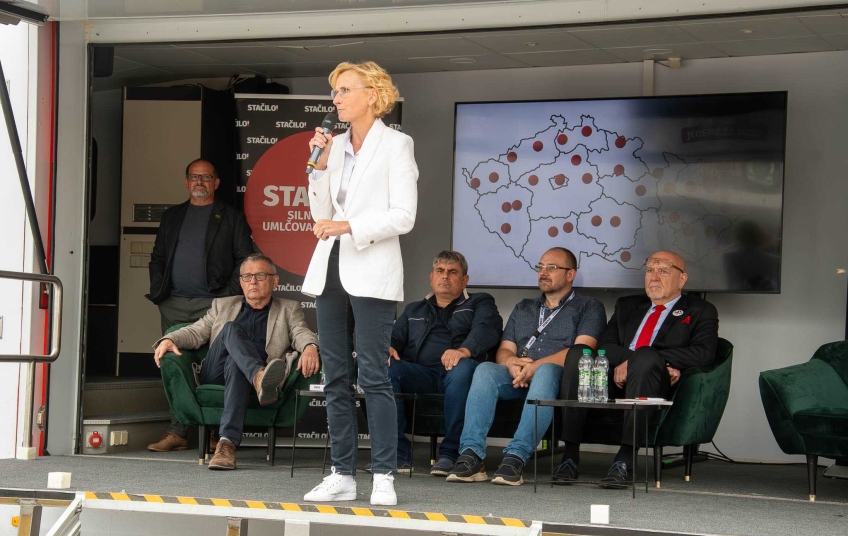 Setkání hnutí Stačilo v Karviné: Kandidáti vyzvali k návratu levice