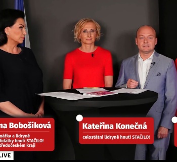 STAČILO! tisková konference: Volby, doprava a tajné služby