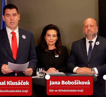 Tisková konference hnutí Stačilo: Energetika a důchody