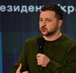 Volodymyr Zelenskyj – ilustrační foto k článku o hrozbách k 9. květnu