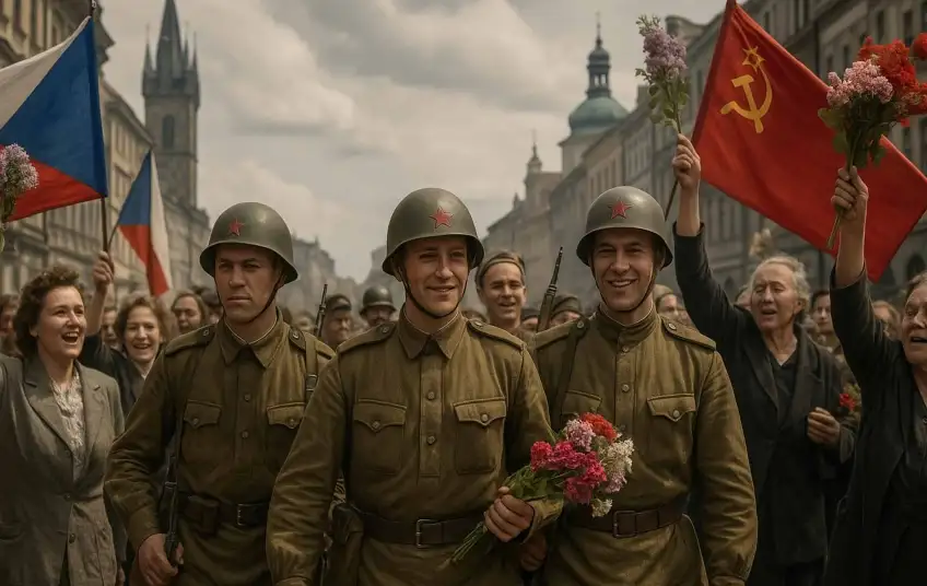 KSČM připomíná osvobození Československa 1945 a varuje před přepisováním historie