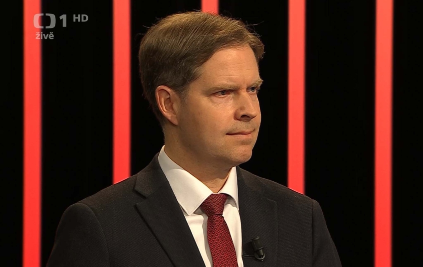 Ondřej Dostal v pořadu Máte slovo na ČT1, debata o válce na Ukrajině, 22. května 2025