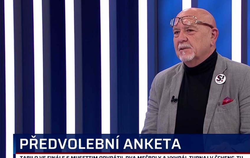 Leo Luzar z koalice Stačilo během předvolební debaty Co na to vaše peněženka na CNN Prima News