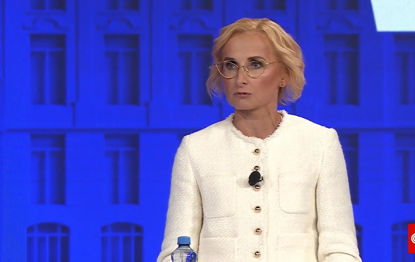 Kateřina Konečná během Superdebata lídrů na CNN Prima News
