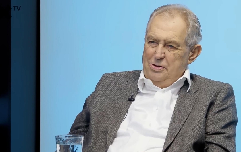 Miloš Zeman v XTV během rozhovoru o volbách a strašení Ruskem